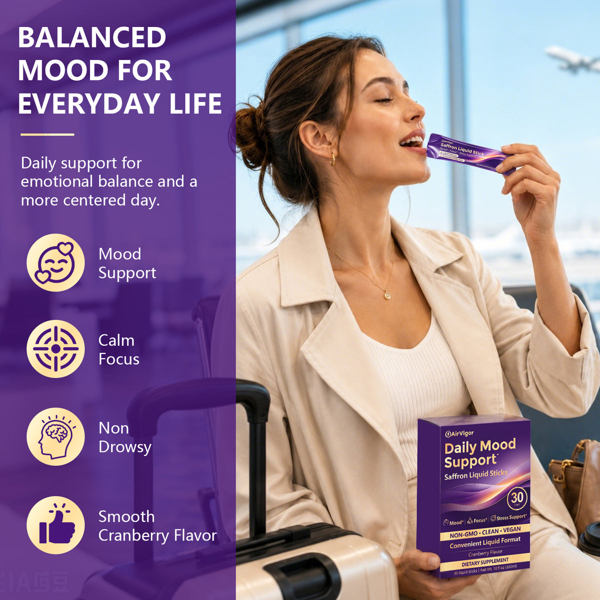 Saffron Supplements for Women, Saffron Extract Liquid Sticks