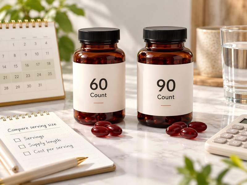 Astaxanthin 60 vs 90 Count: Which Size Should You Choose?
