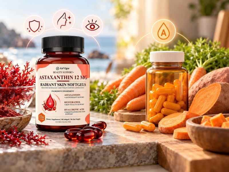 Astaxanthin vs Beta-Carotene: Which Carotenoid Fits Your Skin, Eye, Antioxidant, and Vitamin A Goals?