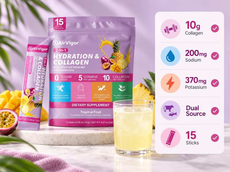 Collagen Electrolyte Powder Explained: What It Is, How It Works, and How to Choose One