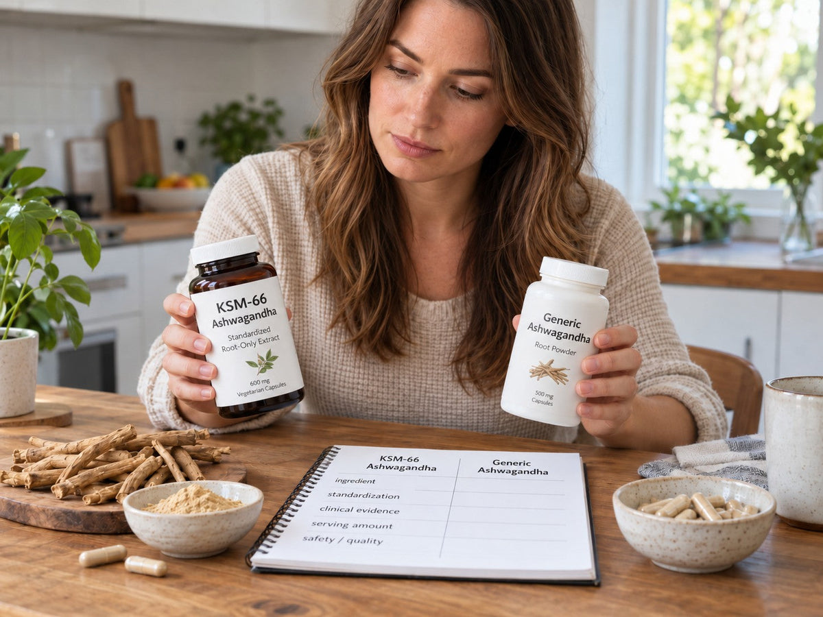 KSM-66 vs Generic Ashwagandha: What's the Difference and Which Should You Choose?