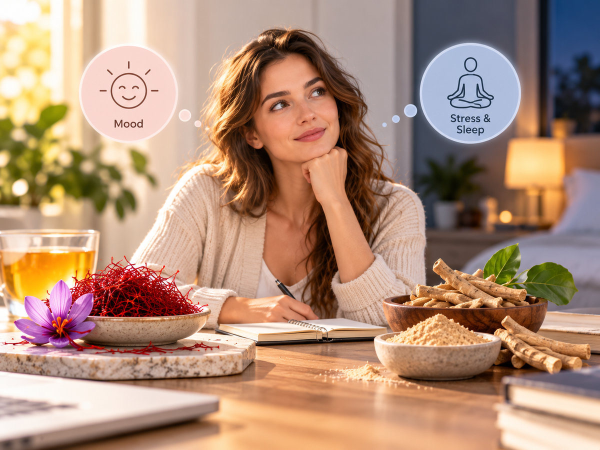 Saffron vs Ashwagandha: Which Fits Your Mood, Stress, and Sleep Routine?
