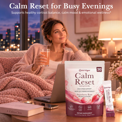 Cortisol Supplements for Women & Men, Cortisol Reducer Calm Drink Mix