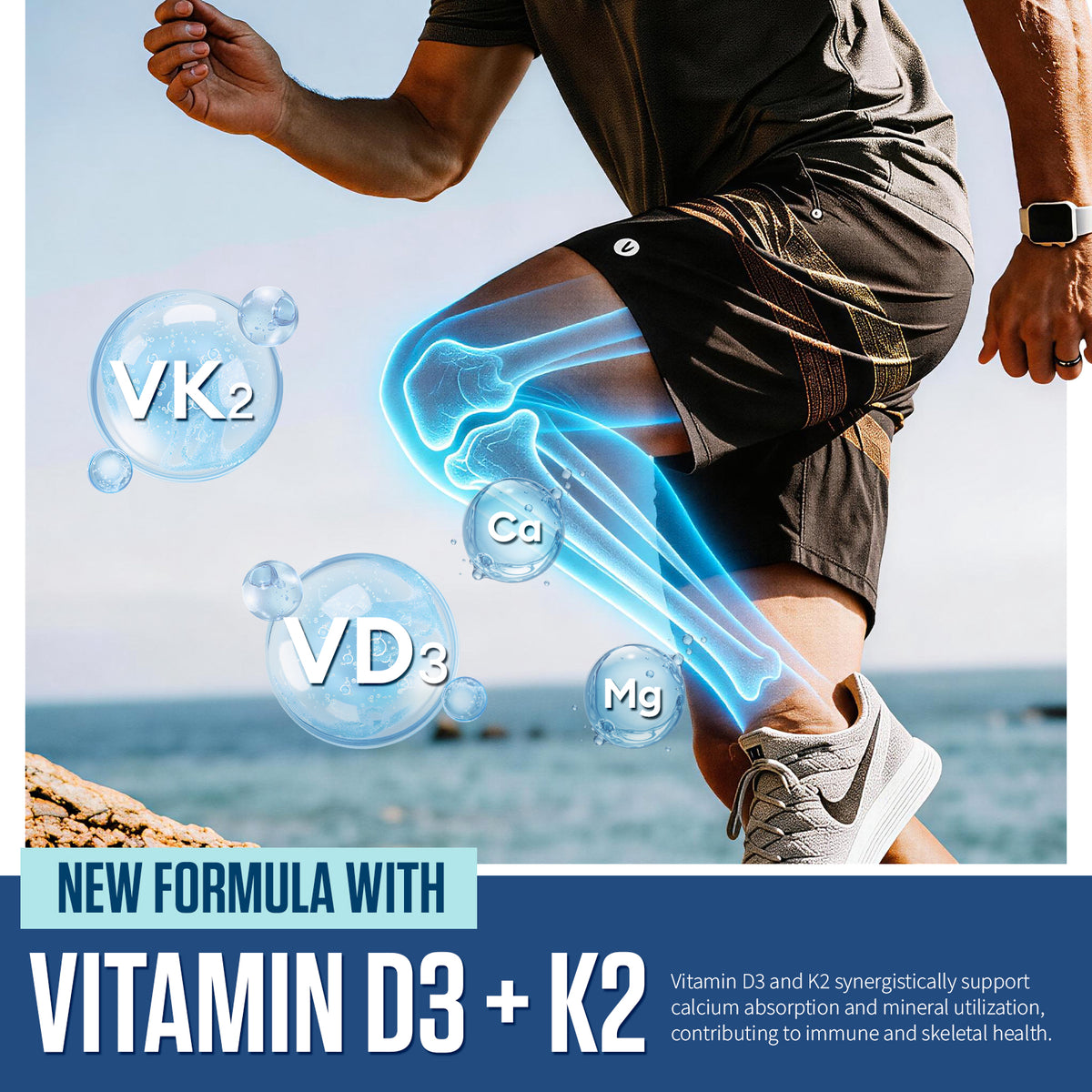 Electrolyte Powder Packets with Vitamin D3 & K2, Zero Sugar Added