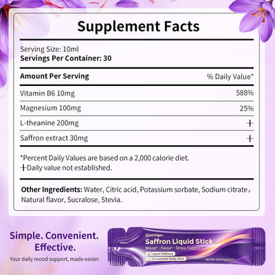 Saffron Supplements for Women, Saffron Extract Liquid Sticks