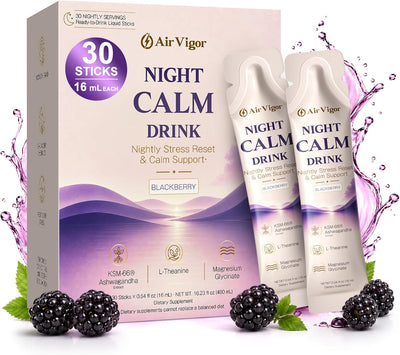 Cortisol Supplements for Women, Ready-to-Drink Night Calm Sticks