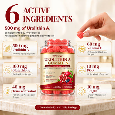 Urolithin A Supplement Gummies, for Beauty Antioxidant & Longevity