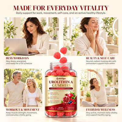 Urolithin A Supplement Gummies, for Beauty Antioxidant & Longevity