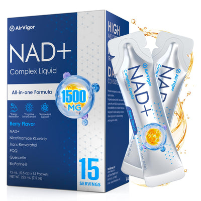 Liposomal NAD Supplement, 1500mg Blend with L-Carnitine for Energy