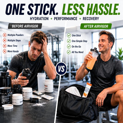 Electrolyte Drink Mix Packets for Hydration & Recovery, Sugar Free