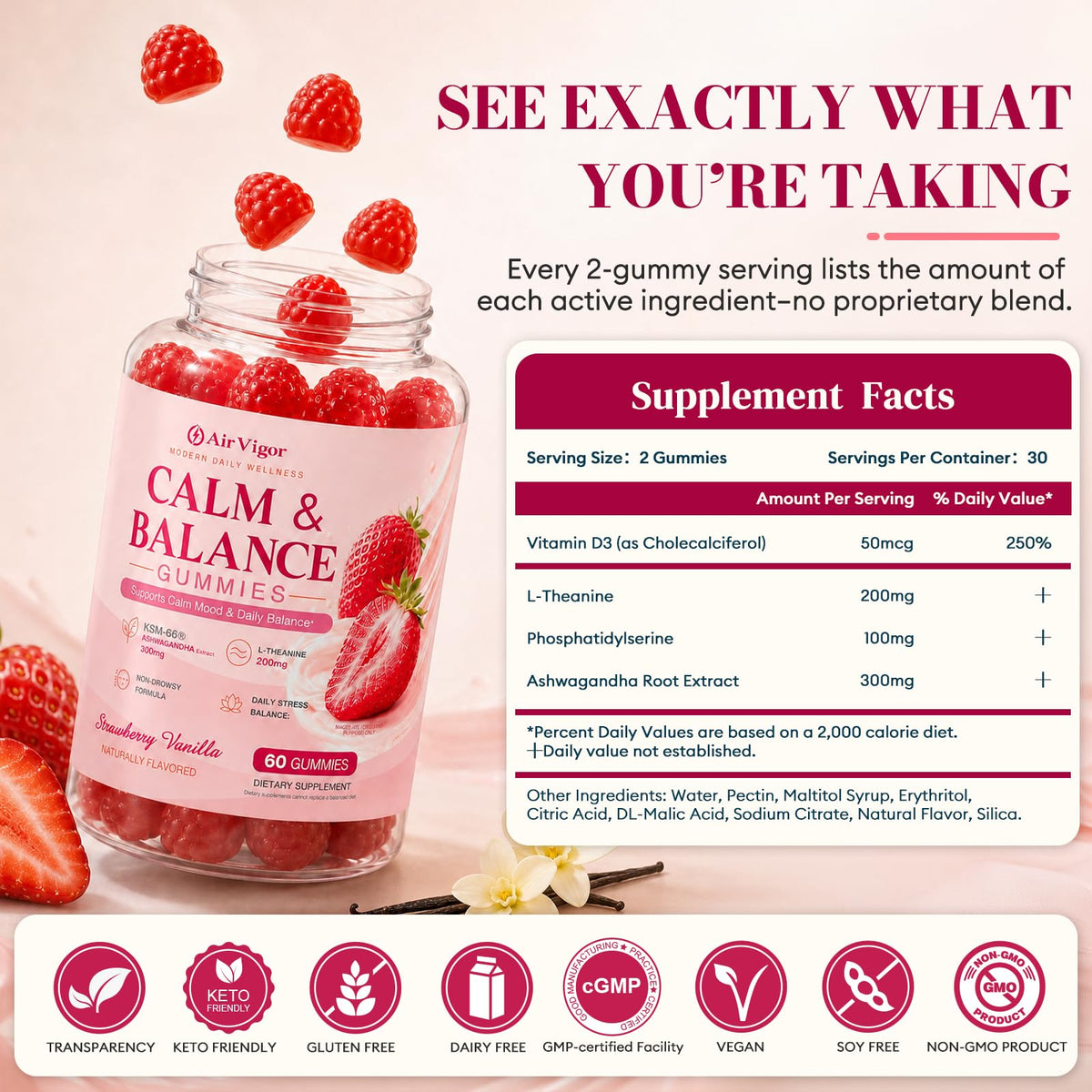 Cortisol Supplements Gummies for Women