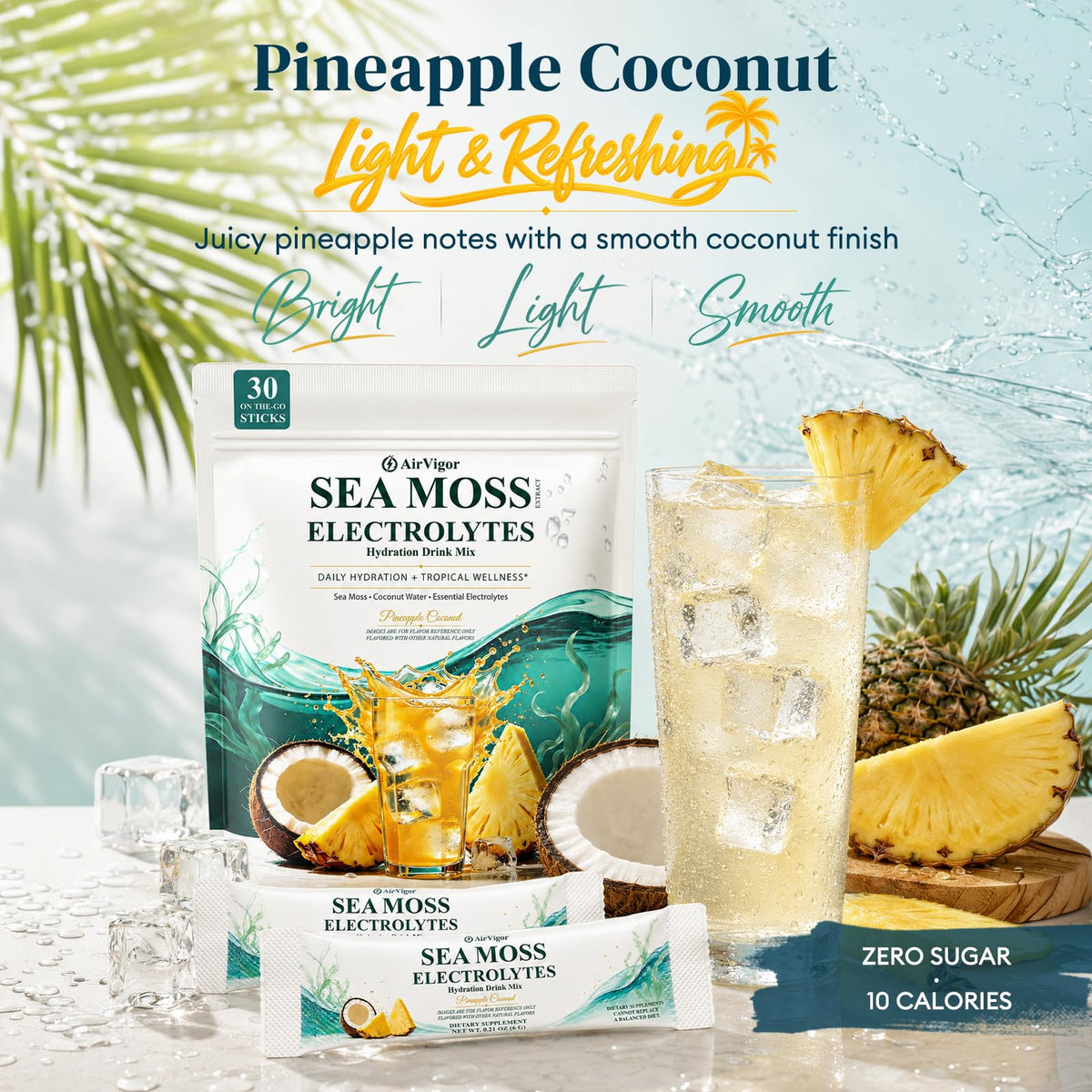 Sea Moss Electrolytes Powder Packets