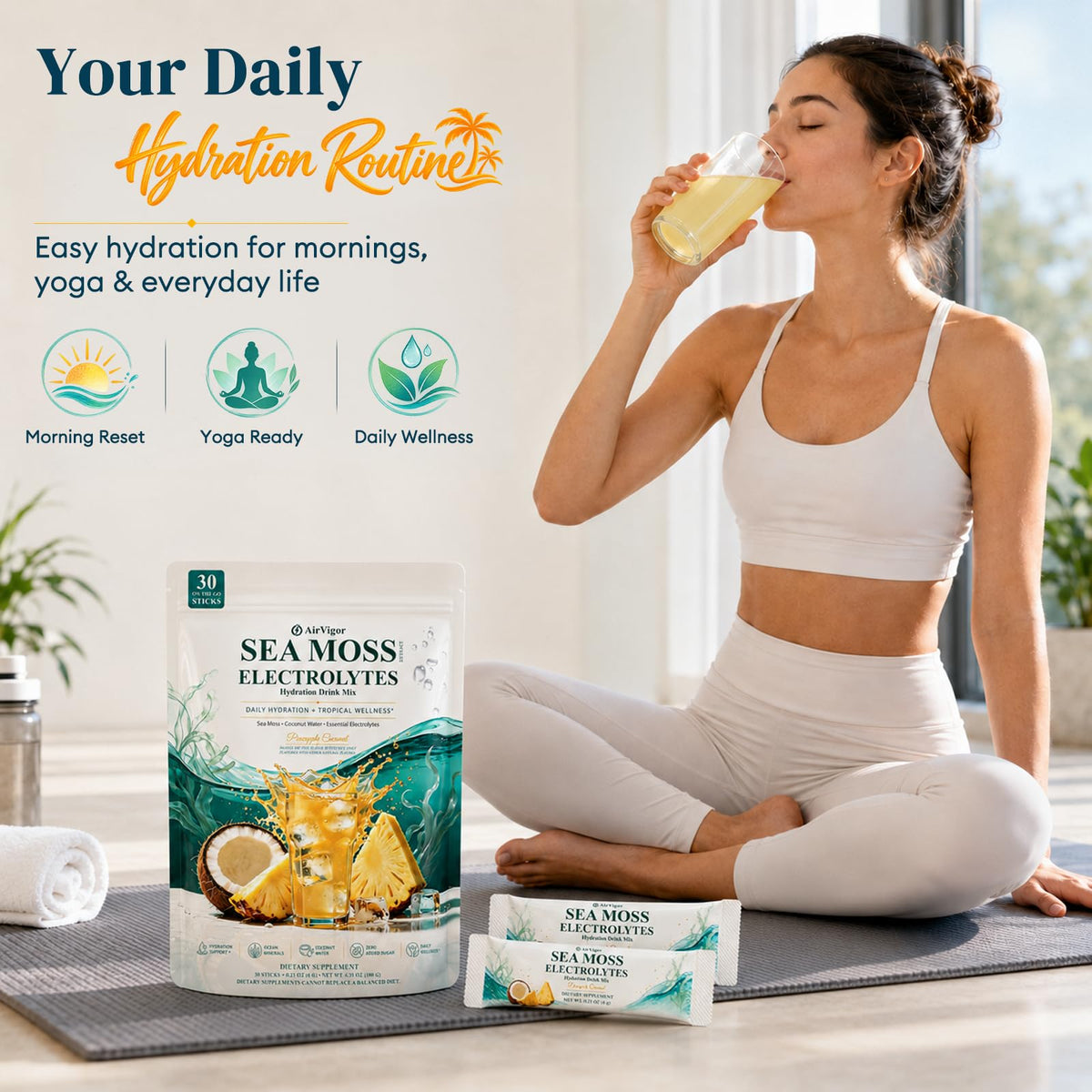 Sea Moss Electrolytes Powder Packets