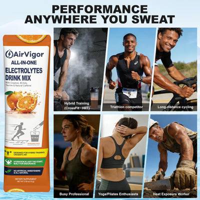 Electrolyte Drink Mix Packets for Hydration & Recovery, Sugar Free